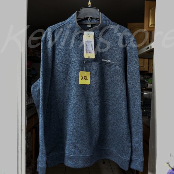 Eddie Bauer Other - Eddie Bauer Men’s Radiator Quarter Pullover , Navy Heather , Size: 2XL